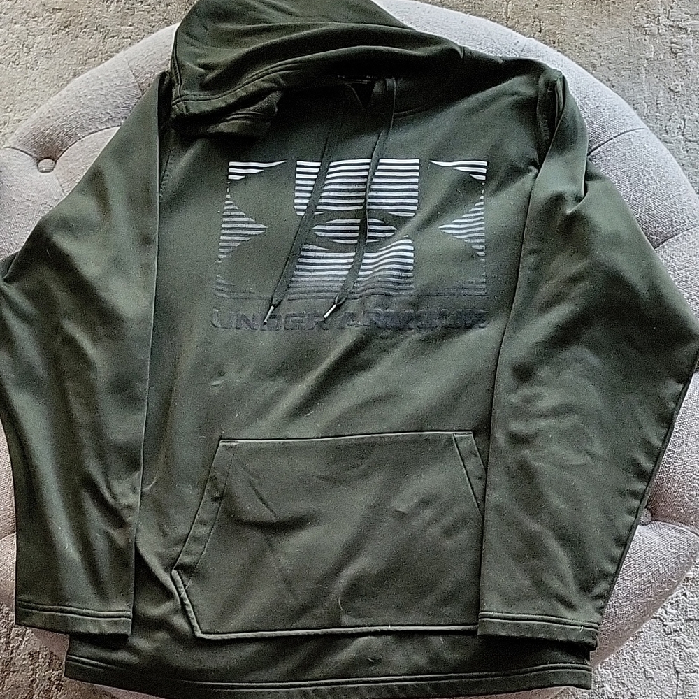 Under Armour Olive Hoodie With Logo